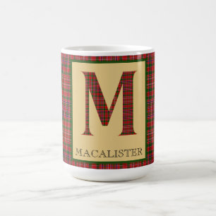 MacAlister Tartan Monogram M Koffiemok