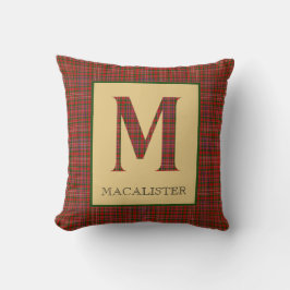 MacAlister Tartan Monogram M Kussen