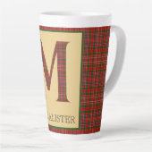 MacAlister Tartan Monogram M Latte Mok (Rechterhoek)