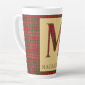 MacAlister Tartan Monogram M Latte Mok (Linkerhoek)