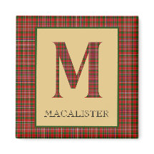MacAlister Tartan Monogram M 