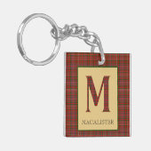 MacAlister Tartan Monogram M Sleutelhanger (Voorkant Links)