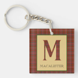 MacAlister Tartan Monogram M Sleutelhanger