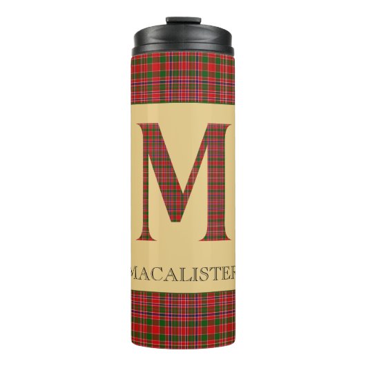 MacAlister Tartan Monogram M Thermosbeker (Voorkant)