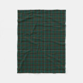 MacAlpine Clan Groen en Zwart Tartan Fleece Deken (Voorkant)