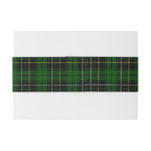 MacAlpine Schotse Tartan Belly Band Uitnodigingen Wikkel (Achterkant Voorbeeld)