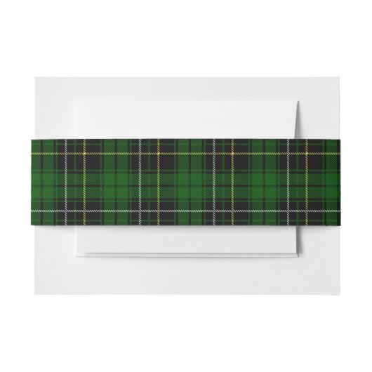 MacAlpine Schotse Tartan Belly Band Uitnodigingen Wikkel (Voorkant Voorbeeld)