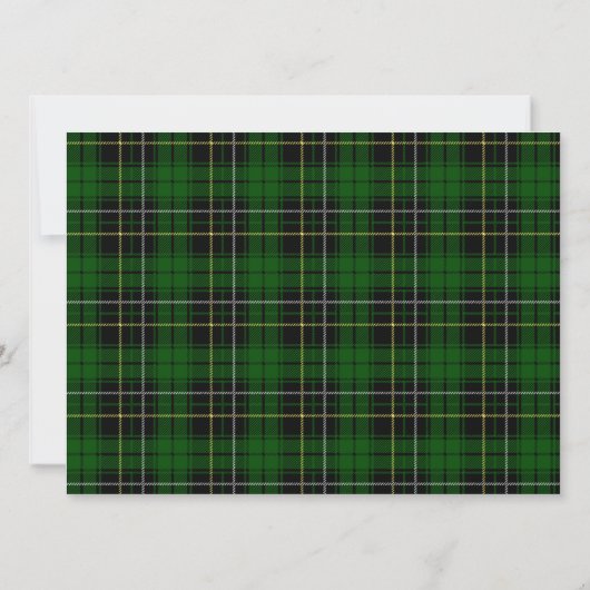 MacAlpine Scottish Wedding Invitation Kaart (Achterkant)