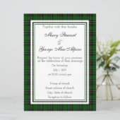 MacAlpine Scottish Wedding Invitation Kaart (Staand voorkant)