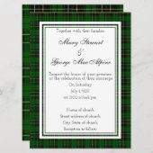 MacAlpine Scottish Wedding Invitation Kaart (Voorkant / Achterkant)