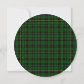 MacAlpine Scottish Wedding Round Invitation Kaart (Achterkant)
