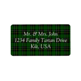 MacAlpine Tartan Label