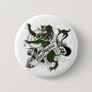 MacAlpine Tartan Lion Ronde Button 5,7 Cm
