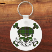 MacAlpine Tartan Skull Sleutelhanger (Voorkant)