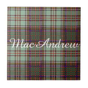 MacAndrew clan Pset Scottish kilt tartan Tegeltje