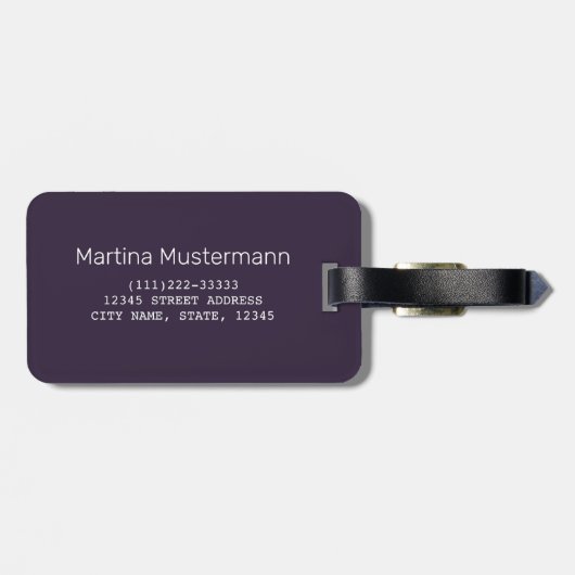 Macao Casino Skyline Panorama China Nacht keer Bagagelabel (Achterkant horizontaal)