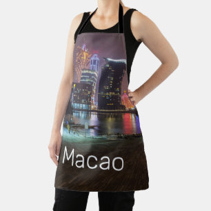 Macao Casino Skyline Panorama China Nacht keer Schort