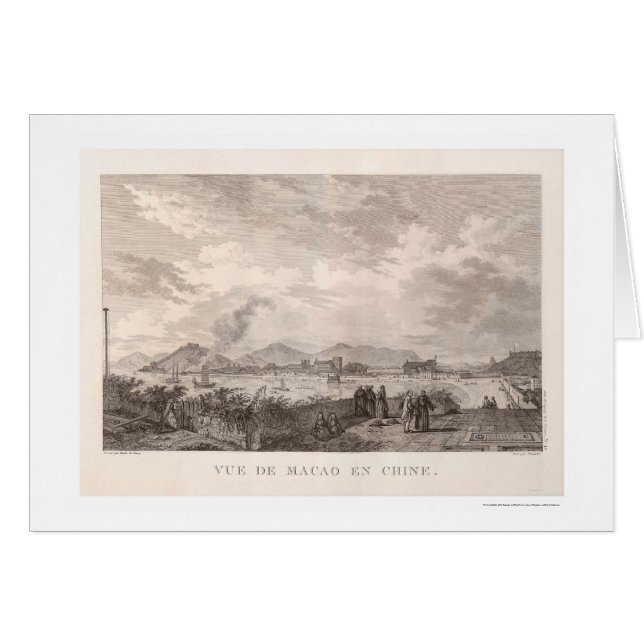 Macao, China Panoramisch Uitzicht - 1797 (Voorkant Horizontaal)