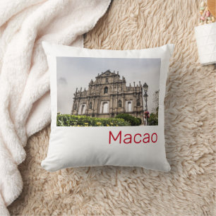 Macao Ruin of St. Paul's Church China Souvenir Kussen