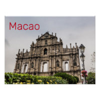 Macao Ruin of St. Paul's Church China Souvenir