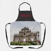Macao Ruin of St. Paul's Church China Souvenir Schort (Voorkant)