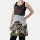 Macao Ruin of St. Paul's Church China Souvenir Schort (Insitu)