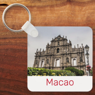 Macao Ruin of St. Paul's Church China Souvenir Sleutelhanger
