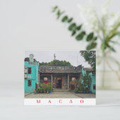 Macao Taipa tempel uitzicht ansichtkaart Briefkaart (Staand voorkant)
