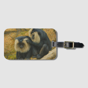 Macaque Bond - Grooming Ritueel Bagagelabel