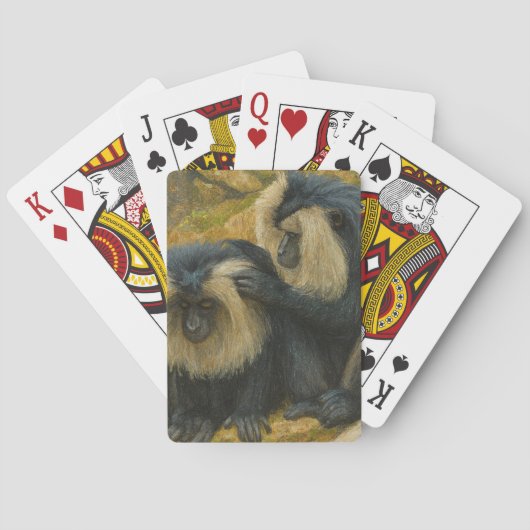 Macaque Bond - Grooming Ritueel Pokerkaarten (Achterkant)