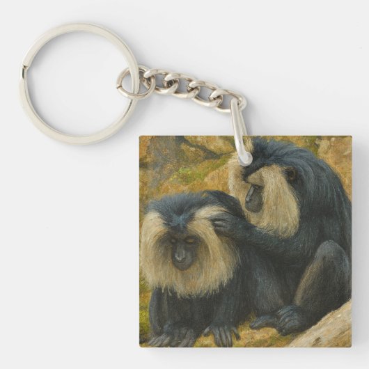 Macaque Bond - Grooming Ritueel Sleutelhanger (voorkant)