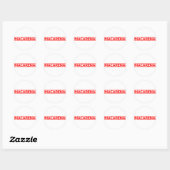 Macarena Stamp Ronde Sticker (Vel)