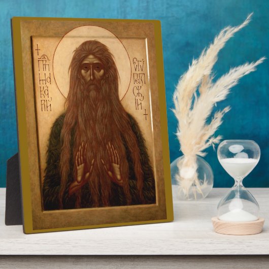 Macarius van Egypte Fotoplaat (Zijkant)