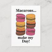 Macaron Bakery Restaurant Pastry Chef Visitekaartje (Voorkant)