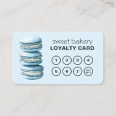 Macaron Bakery Schattigee QR Code Loyalty Kaart (Voorkant)