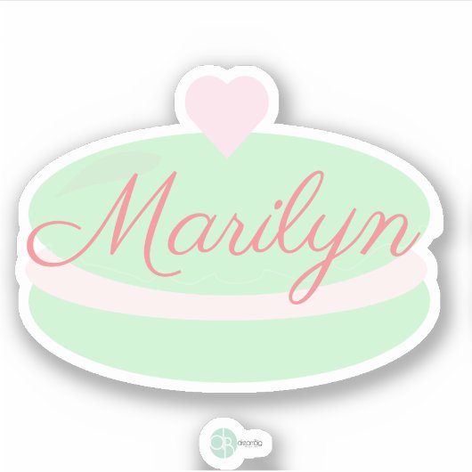 Macaron Bakery Sweets Baker Sticker (Voorkant)