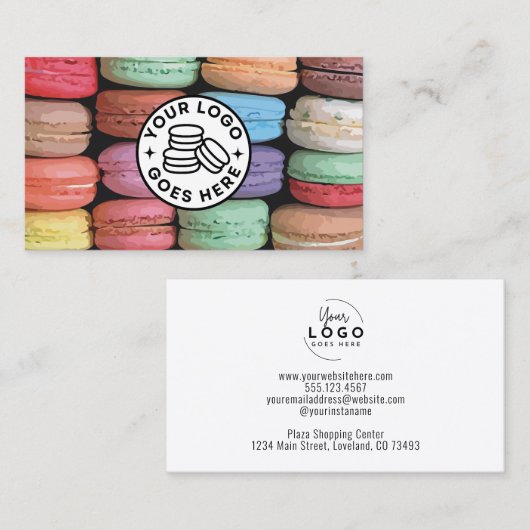 Macaron Bakery Visitekaartje (Voorkant / Achterkant)