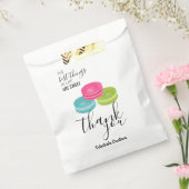 Macaron bakverpakking bedankzakje (Gezegeld)