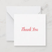 Macaron bedankbriefjes notitiekaartje (Achterkant)