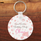 Macaron Birthday party Sleutelhanger (Voorkant)