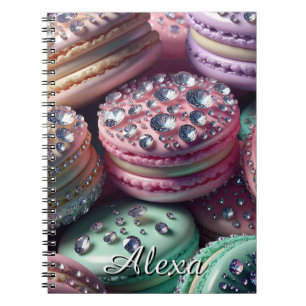 Macaron Bling gepersonaliseerd Notitieboek