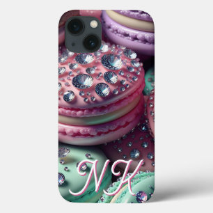  Macaron Bling Monogrammed Case-Mate iPhone Case