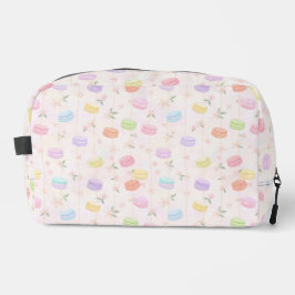 Macaron Bloempatroon in Pastelkleuren Toilettasje