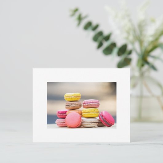 Macaron-Briefkaart Briefkaart (Staand voorkant)
