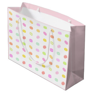 Macaron cadeau tas Roze Groot Cadeauzakje