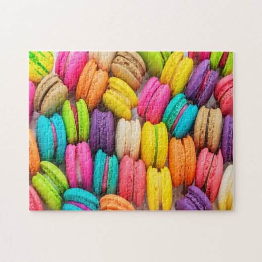 Macaron Cakes Delight Jigzaag Puzzle Legpuzzel (Horizontaal)