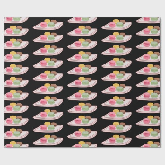 Macaron cartoon illustratie cadeaupapier (Vlak)