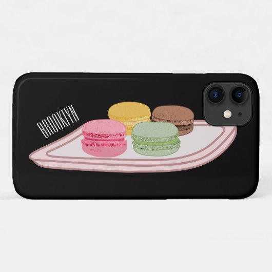Macaron cartoon illustratie Case-Mate iPhone case (Achterkant (horizontaal))