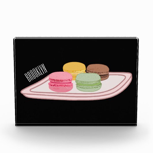 Macaron cartoon illustratie fotoblokken (Voorkant)