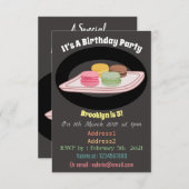 Macaron cartoon illustratie kaart (Voorkant / Achterkant)